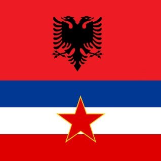 Albanian & Yugoslavian Flags